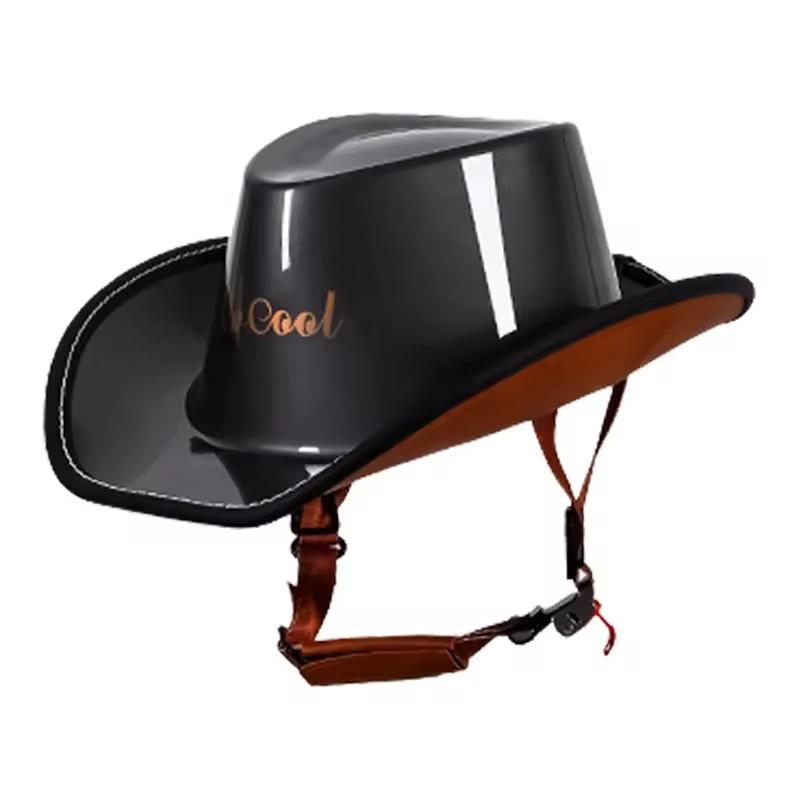 Cowboy Half Face Helmet Novel Design for Street Motorcycle Electric Bike Riders
